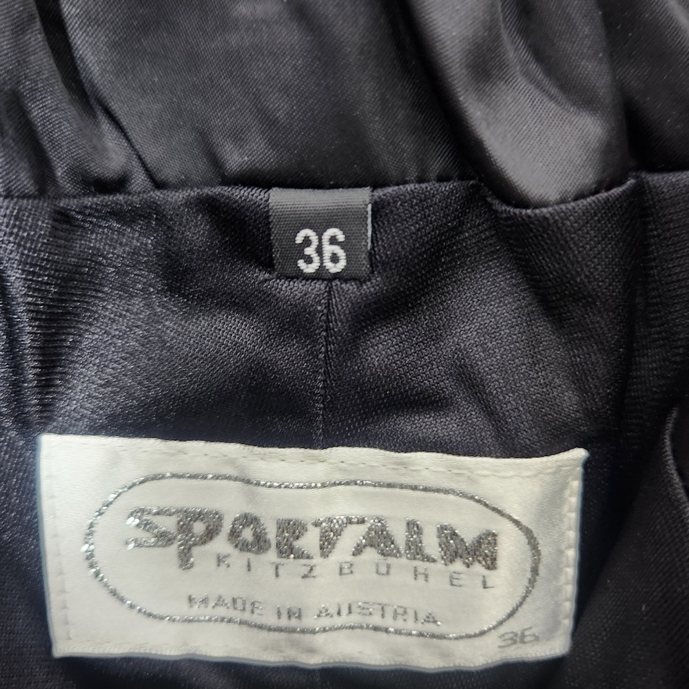 VINTAGE SPORTALM Kitzbühel | Ski / Rave Pants size 36 us size 4 color black - Picture 11 of 13